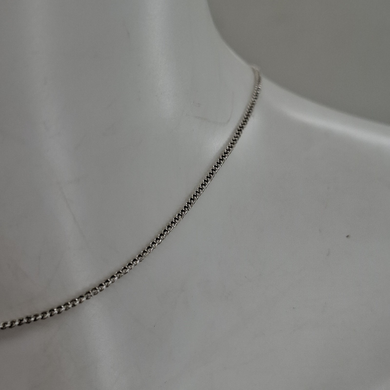 Siam Marked Sterling Silver Black Niello Pendant Necklace Chain 9.41 g Jewellery