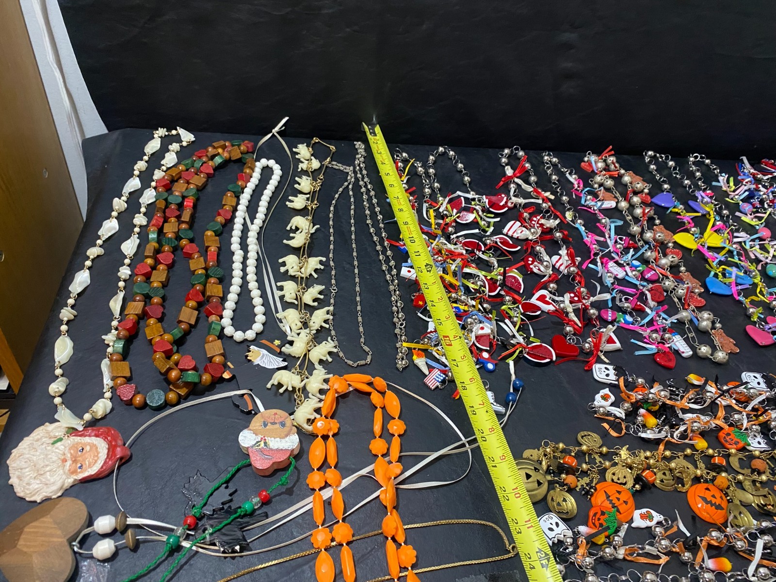 festive Necklace lot 30+ necklaces pendant chain charm many handmade holiday +
