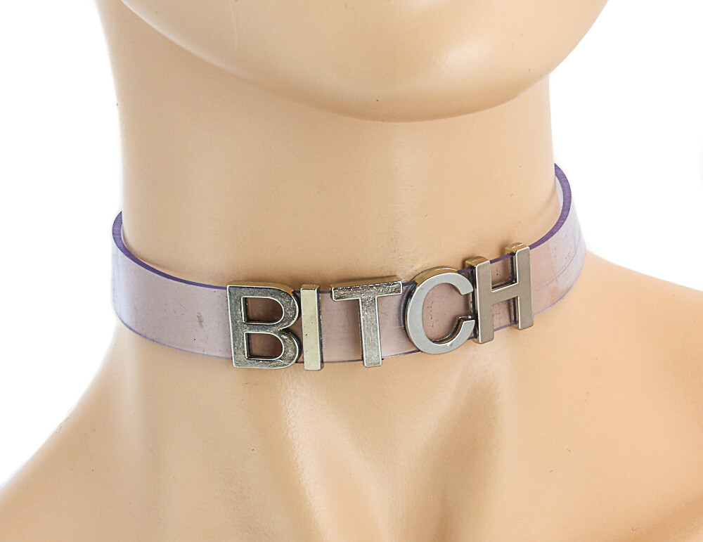 Clear Vinyl Slave PVC Bdsm-Choker-Slut-Collar-Restraint-Choker-Adult-Kinky
