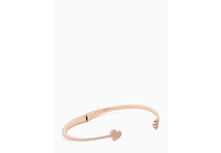 Kate Spade New York Rose Gold Pave Heart Mini Necklace or Earrings or Bracelet