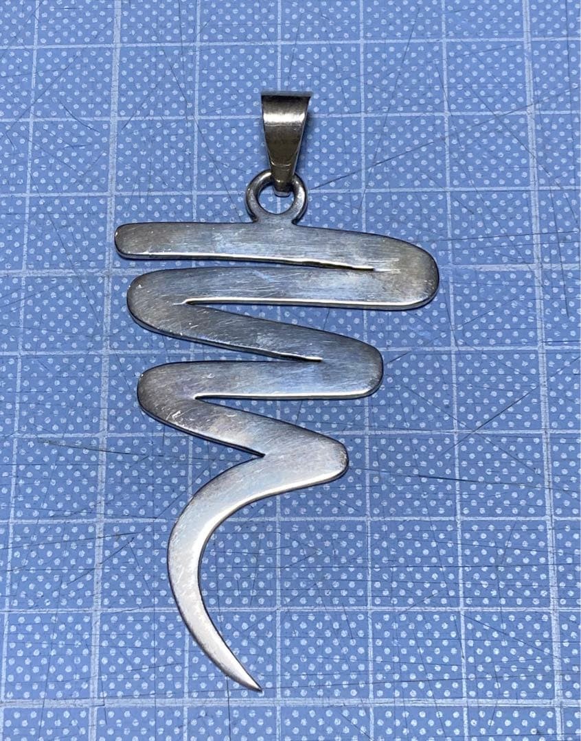Silver 925 Mexican Necklace Vintage Pendant Top Unisex