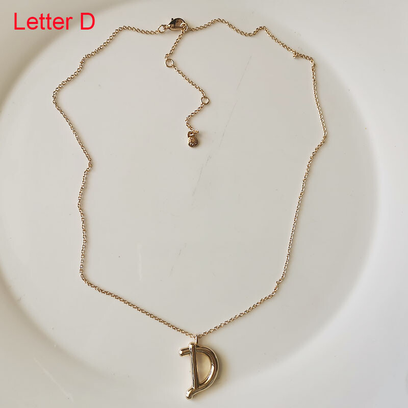 New BaubleBar Letter Pendant Necklace Gift Fashion Women Jewelry 19Option Chosen