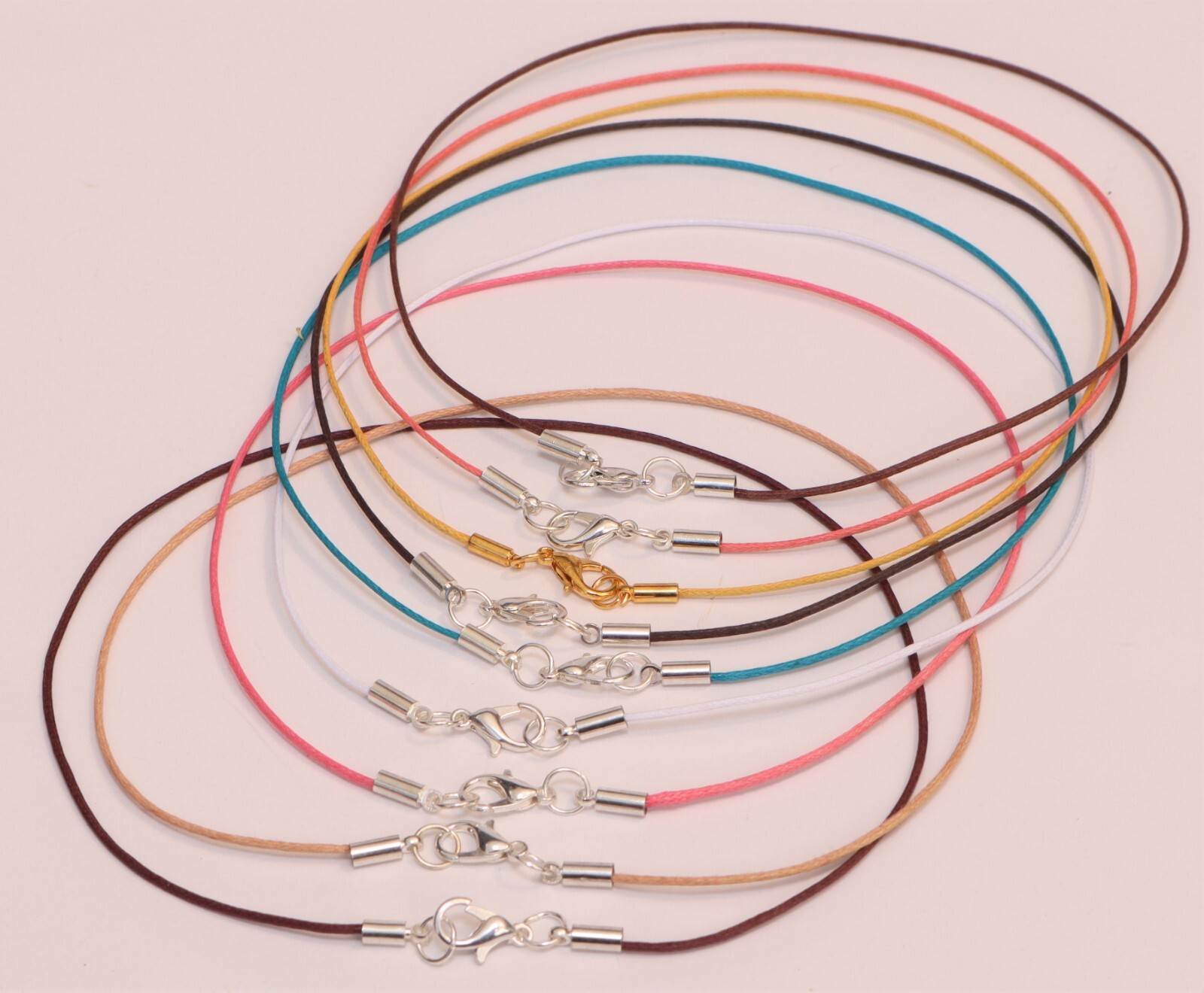 Necklace Choker Women with Silver Lobster Clasp -1mm Cord -Lightweight Made USA!