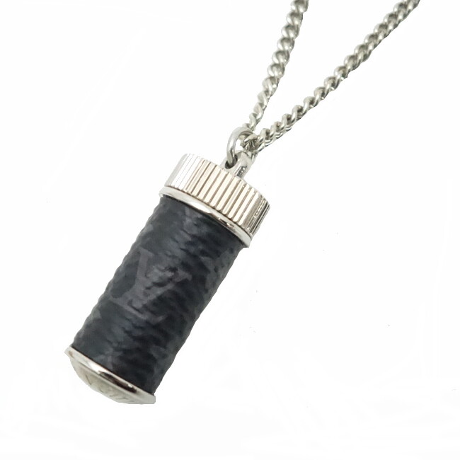 ●Louis Vuitton Necklace/Monogram Eclipse/Collier Charms/M63641 Sa6035