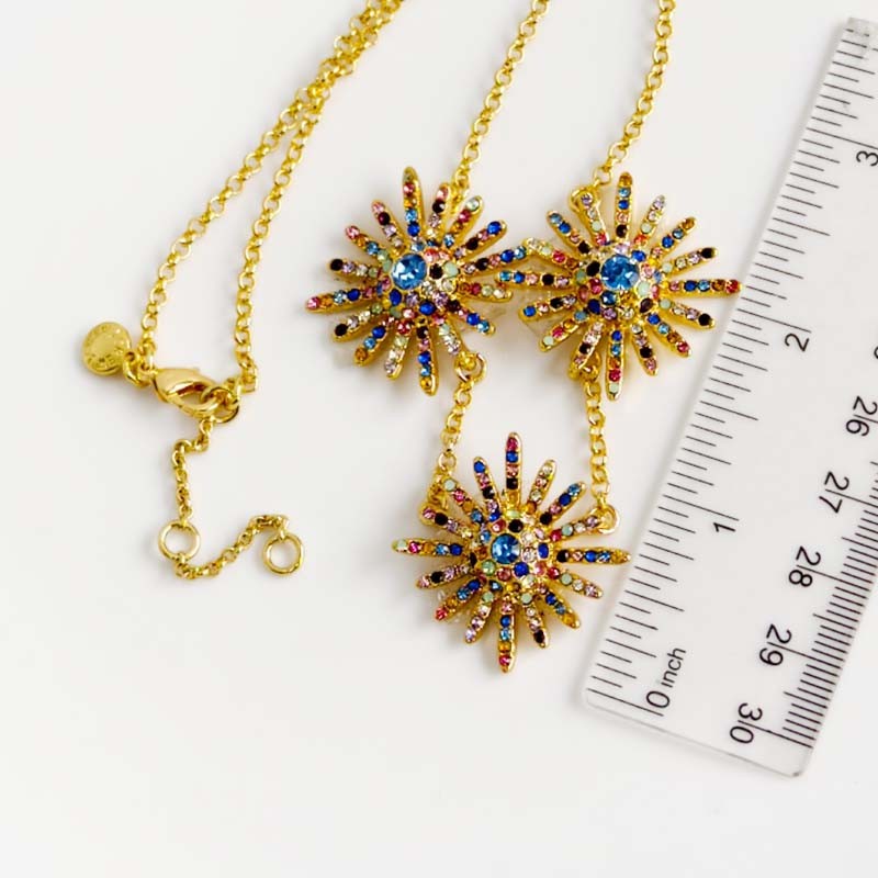 16″ Jcrew Crystal Bib Statement Necklace Chic Women Party Vacation Jewelry Gift