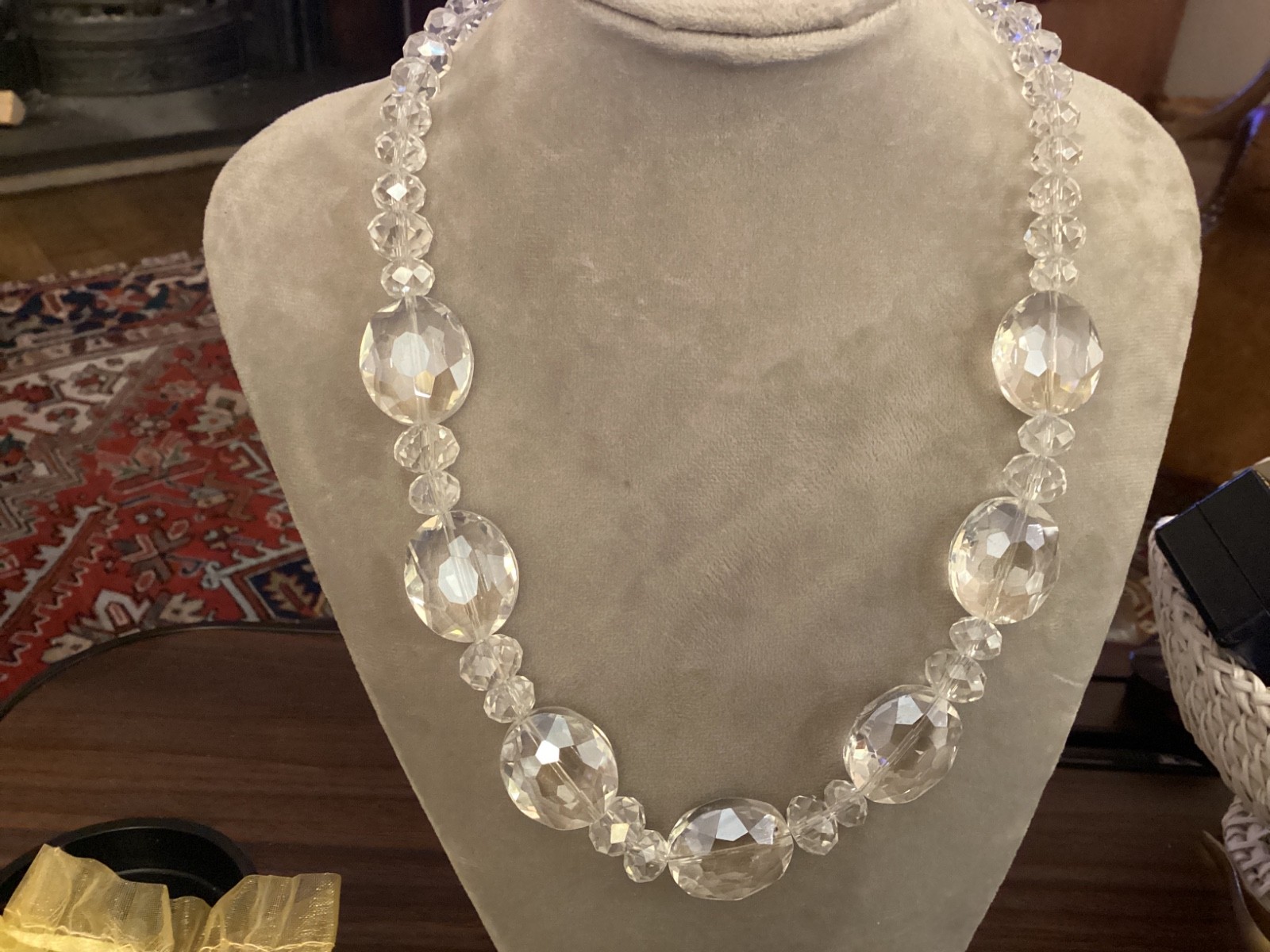 Rock Crystal Necklace – 48cm