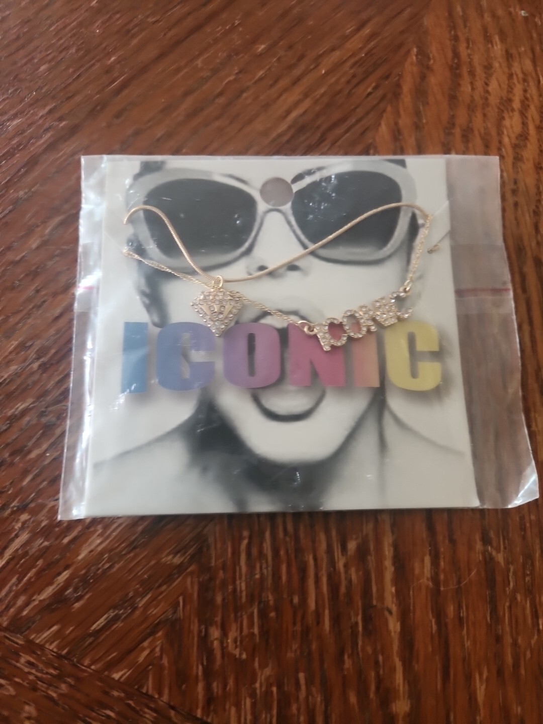 Iconic Necklaces 2 Per Card As Shown W/Crystal Stones
