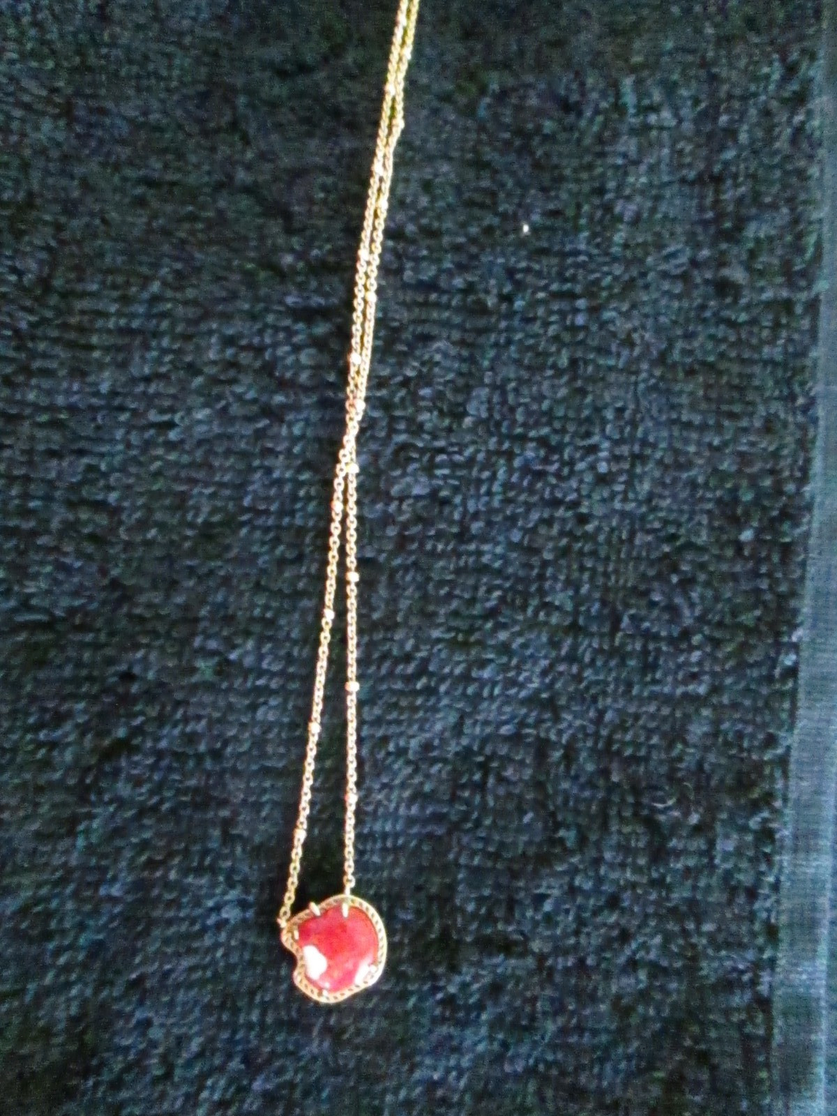 Disney | Kendra Scott Snow White Vintage Gold Apple Short Pendant Necklace/NWOT