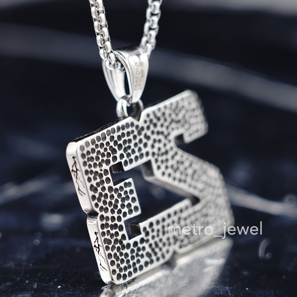 Mens Number 23 Basketball Air Michael Jordan Pendant Necklace Stainless Steel
