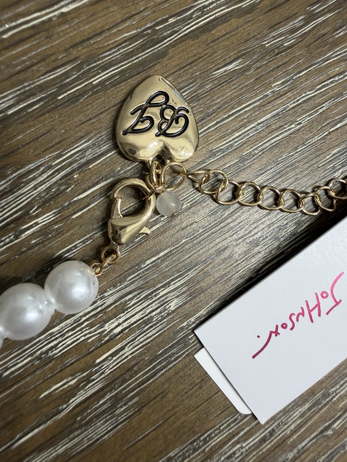 Betsey Johnson Cereal Bowl Heart Pendant Pearl Necklace NWT Statement Rare