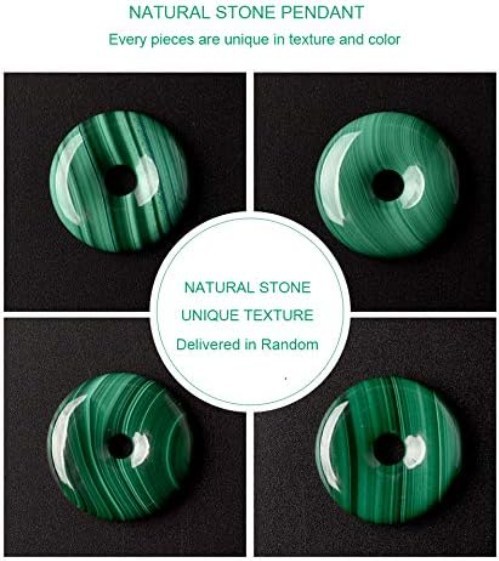 Genuine Stone Pendant Gemstone Chakra Jewelry Healing Crystal Necklace Adjust…