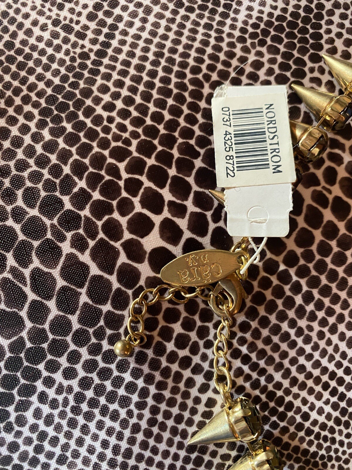 CARA NY crystal and stud necklace NWT