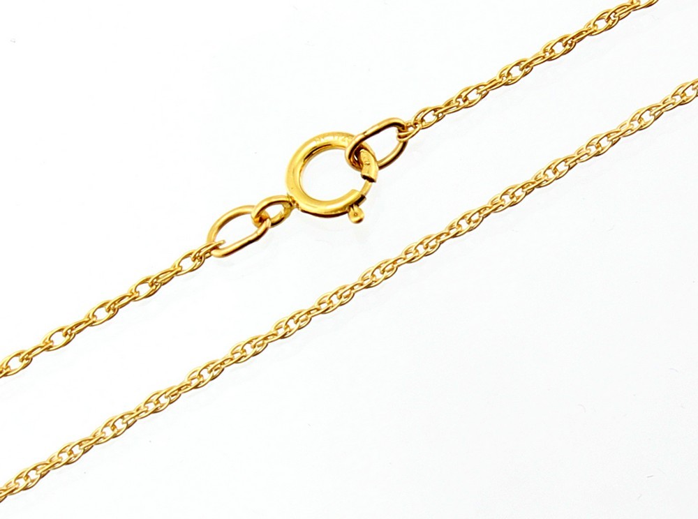 1/20 12K Gold Filled Rope Chain 18-inch Long