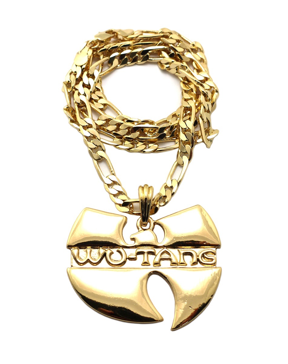 NEW WU TANG HIP HOP PENDANT & 5mm/24″ FIGARO CHAIN NECKLACE – MSP335