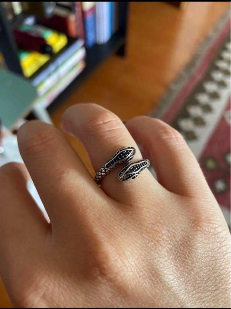 Year Of The Snake Snake Ring Silver 925 Men Women Coiled Snake