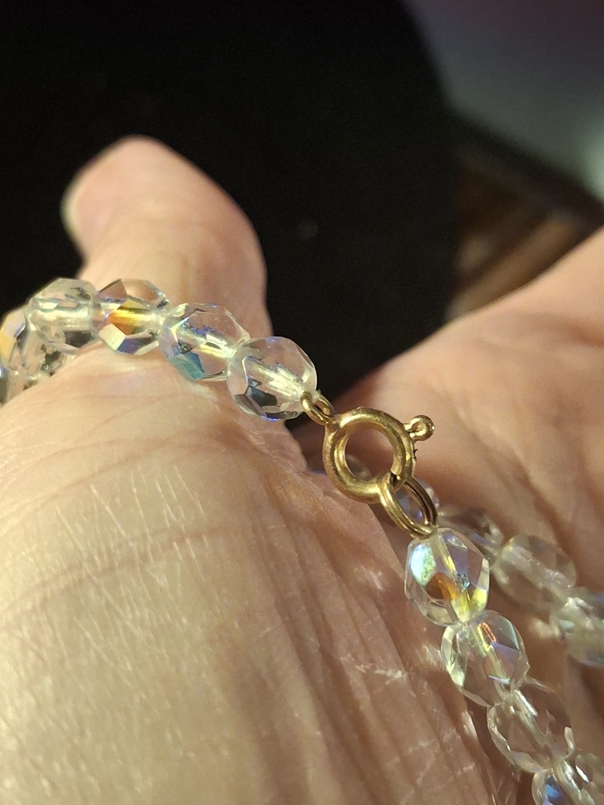 Pre-owned No Brand Graduated Aurora Borealis Necklace