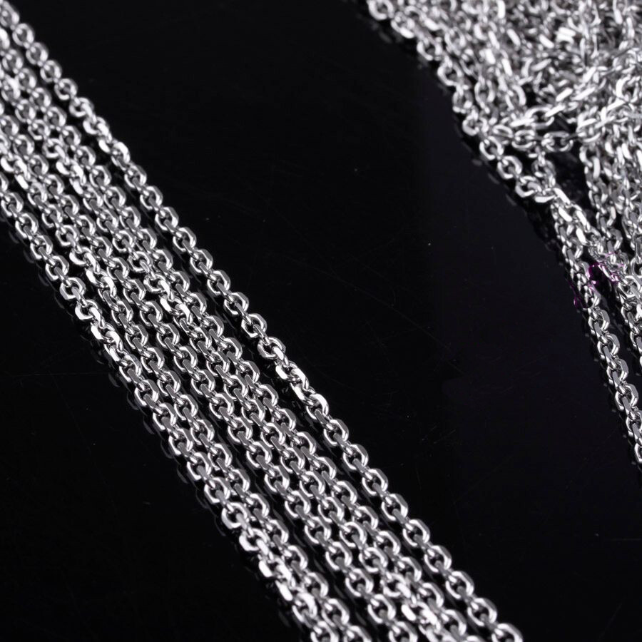 Lots Silver 2/3/4/5mm Stainless Steel Bulk Factory Wholesale Round Rolo Chain