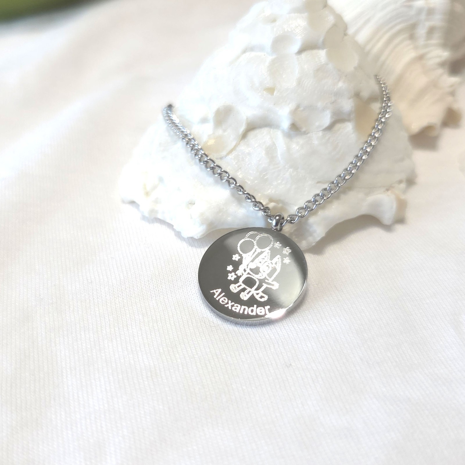 Personalized Bluey Necklaces for kids