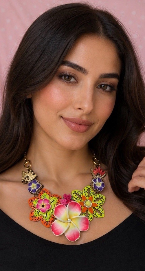 Statement Floral Necklace