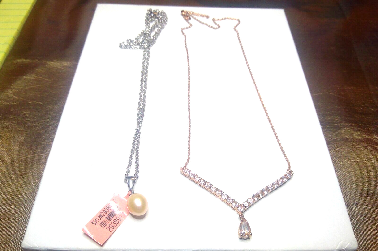 Fashion Necklaces Mixed Lot of 2 With Mixed Metals