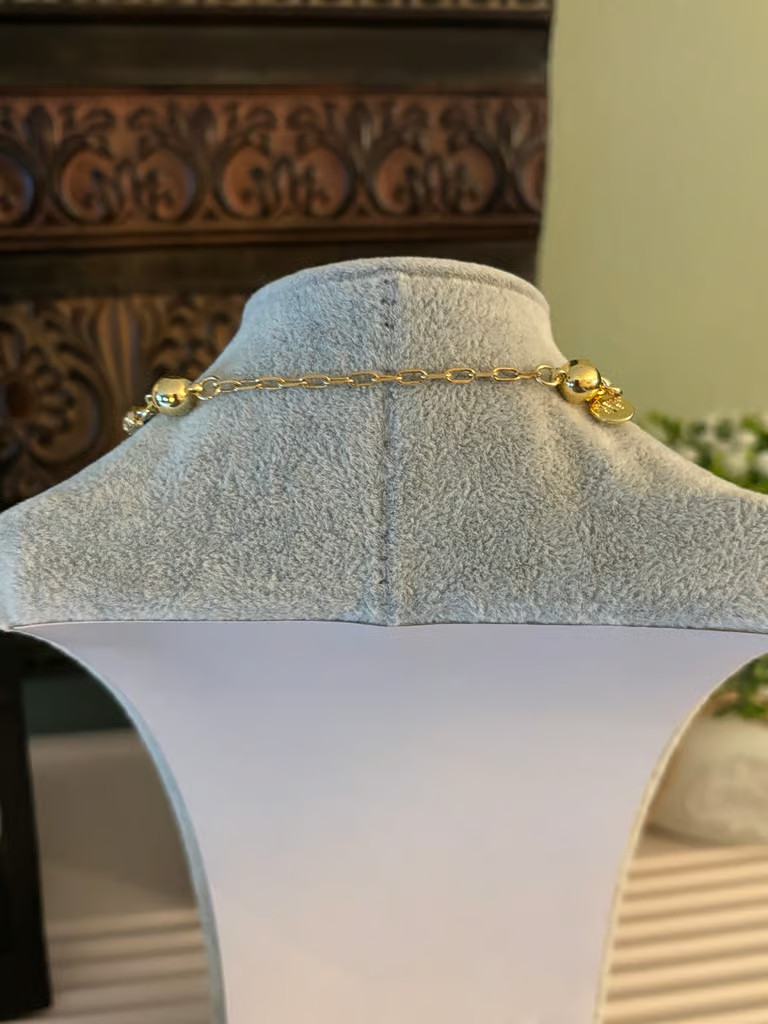 Bar by Alexa Rae All About Me Necklace- Gold Bright Multi