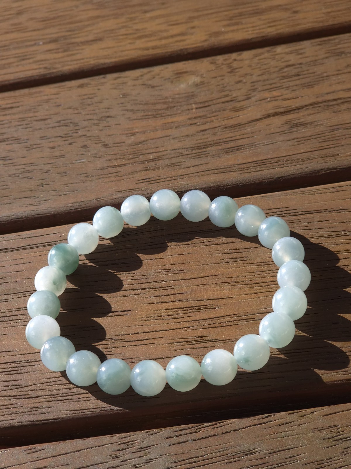 Floating Flowers Burmese Jadeite Bracelet