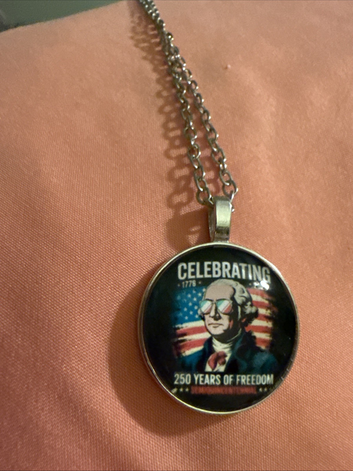 Celebrate 250 Years Of Freedom 250th Anniversary Pendant Necklace
