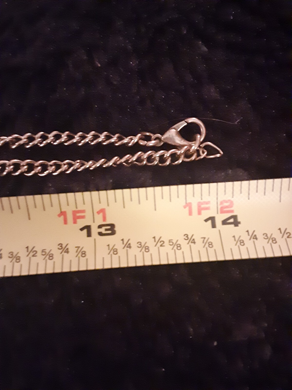 Vintage Geometric Goldtone Enamel Pendant & Chain