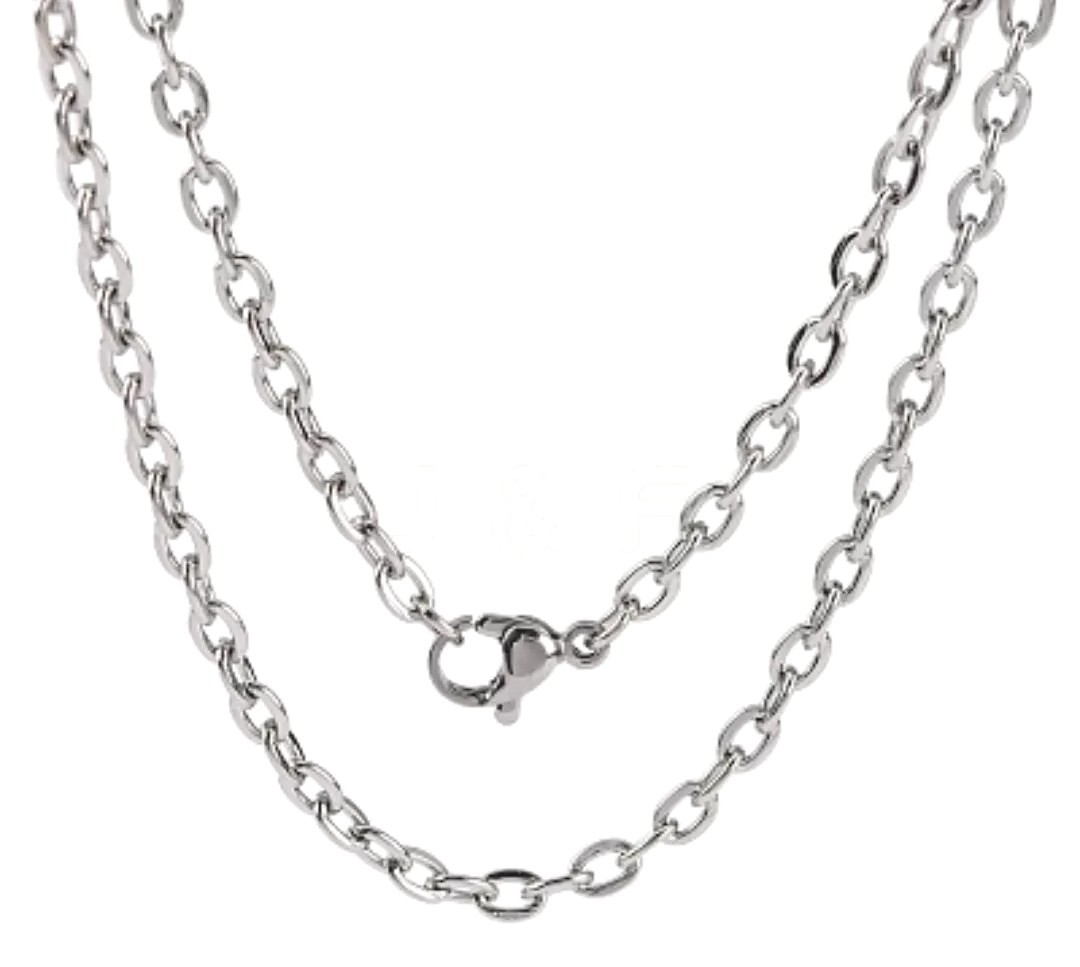 Men Women 316L Surgical Steel Cable Chain Necklace