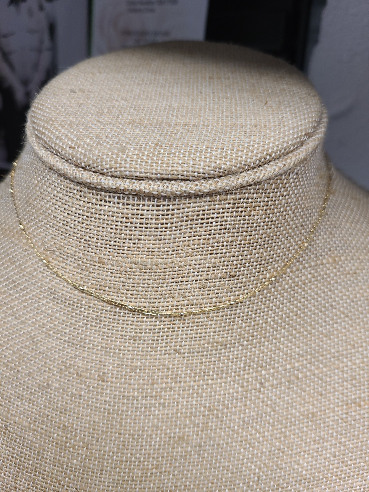 Anthropologie Goldtone Necklace 15-17″