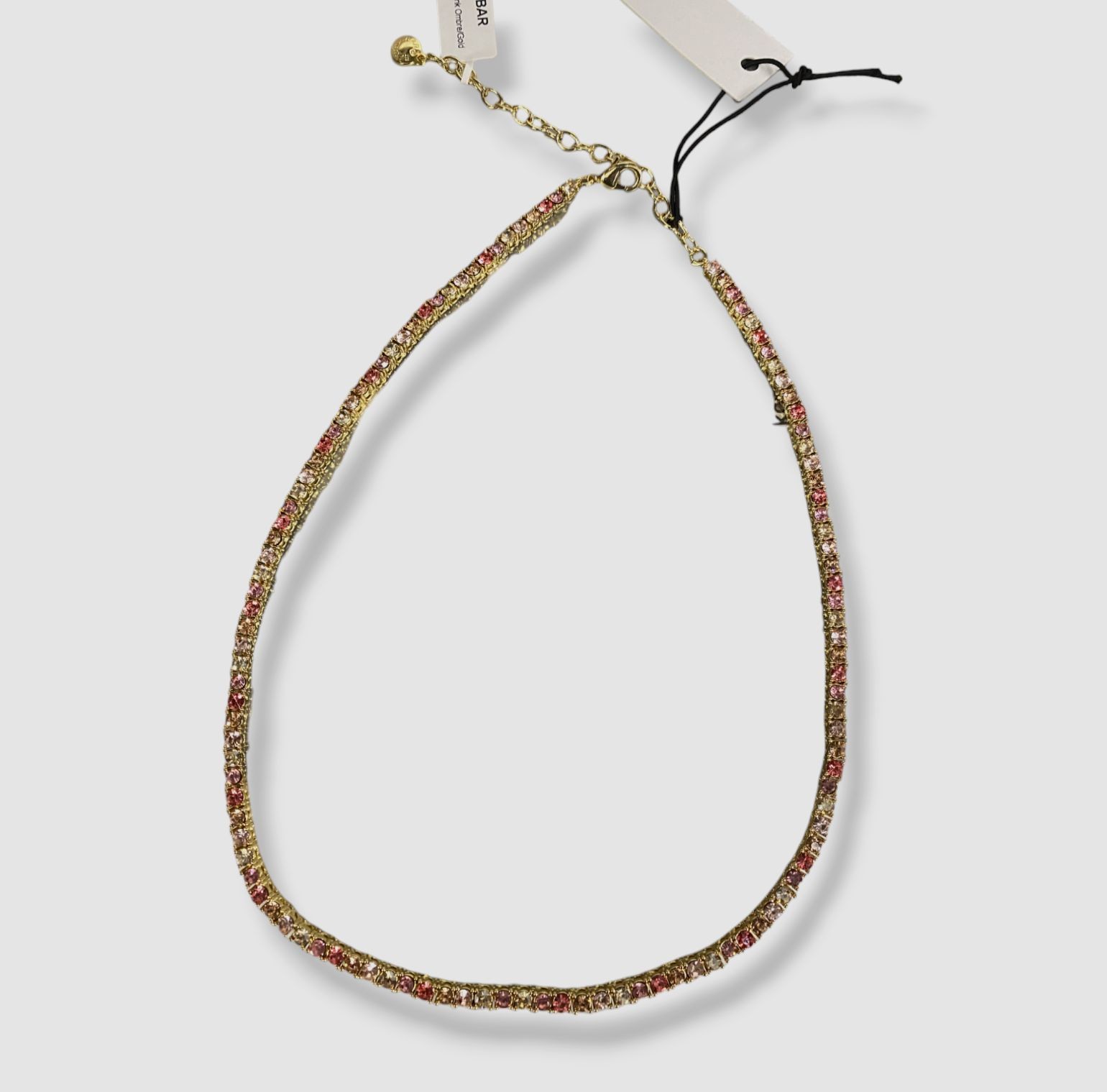$68 Baublebar Women’s Pink Bennet Crystal Tennis Necklace