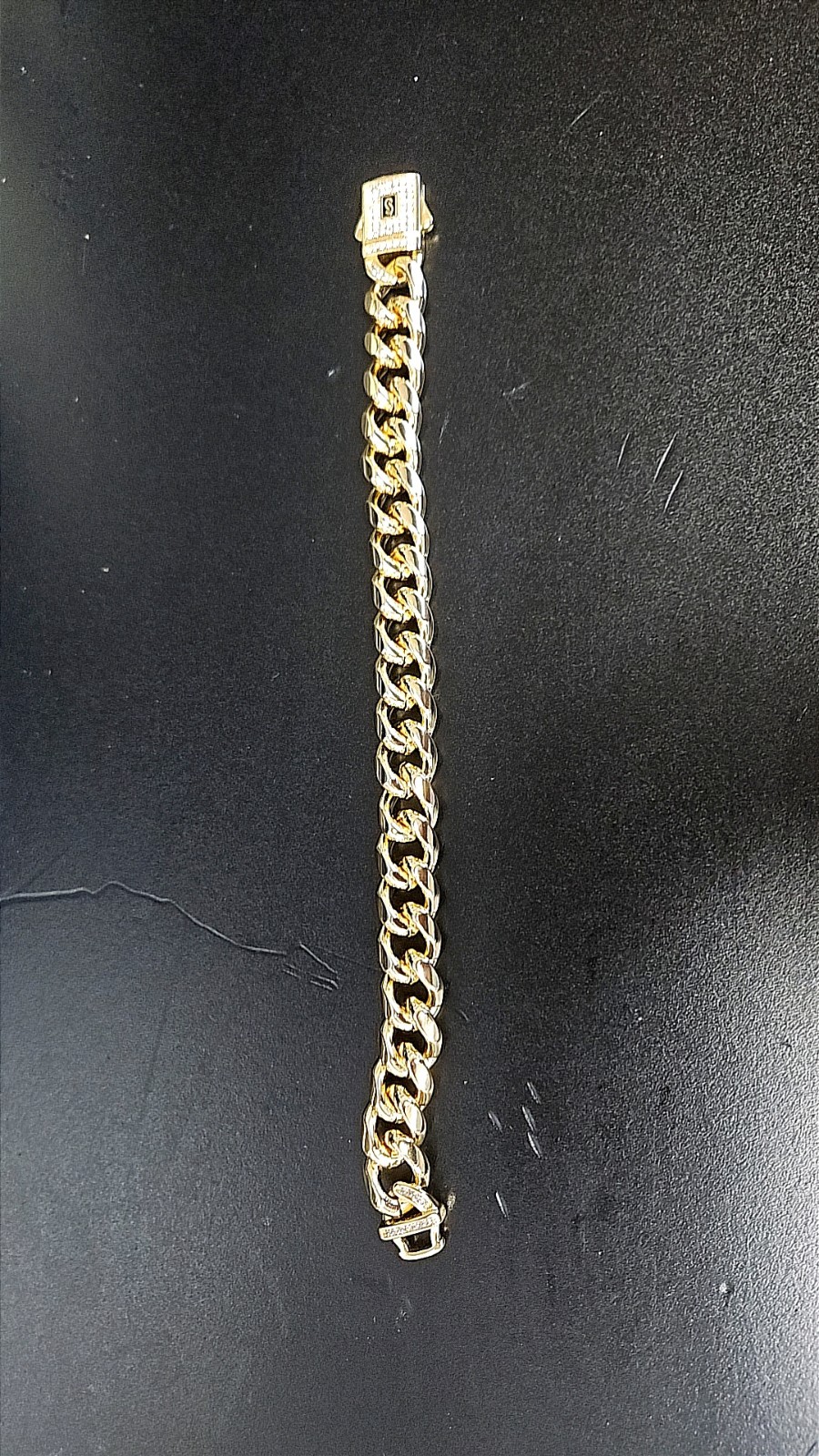 14KT 20 inch 4mm solid Gold Curb Link Chain Necklace with Box Clasp, No Stone.