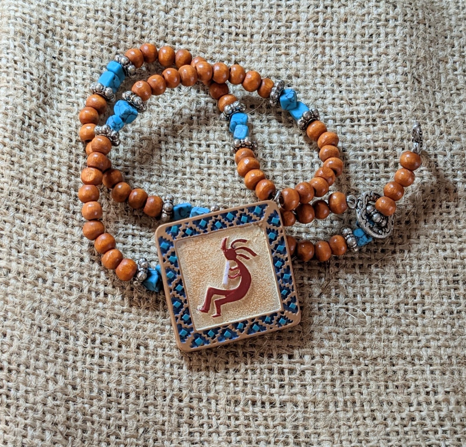 Teen Necklace Lot of 6 Star Fish Sea shell Kokopelli Beaded Jewelry