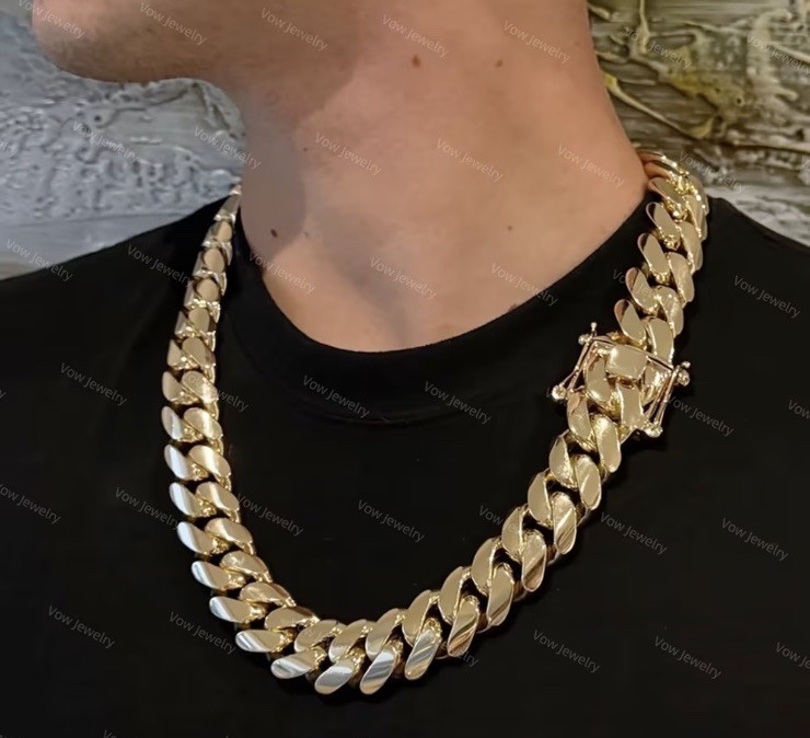 Miami Cuban Link Chain 14k Gold Plated 22mm – 24inch