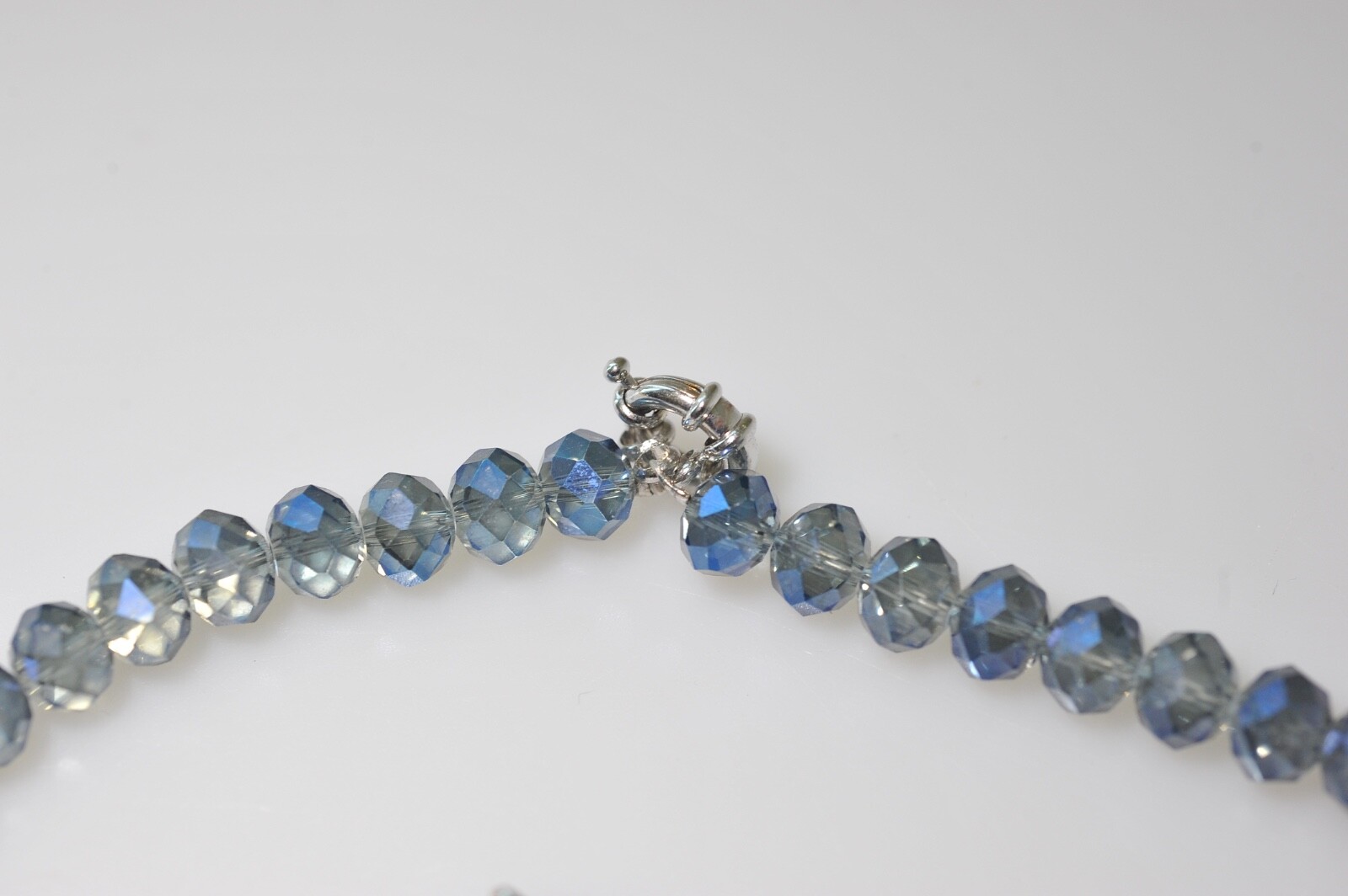 Blue necklace lot Kenneth Cole signed & ab rhinestone bead sparkle bling H