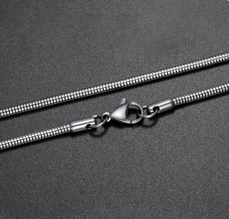 50Pcs Men Women Silver Stainless Steel Round Cable Snake Chain Necklace 18″-28″