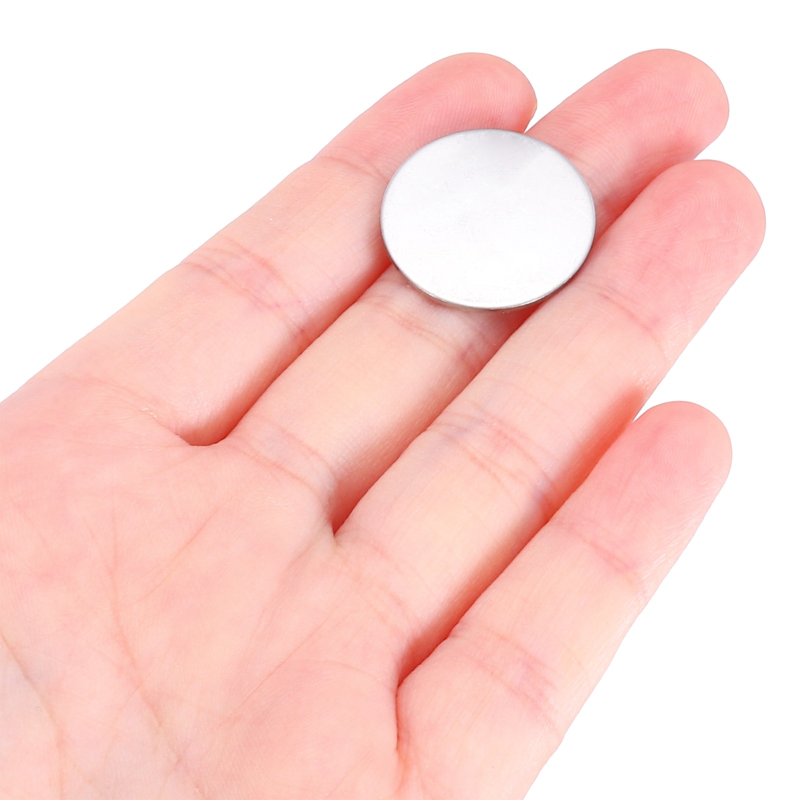 30Pcs Stainless Steel Round Stamping Pendant Charm – 20mm/0.8″