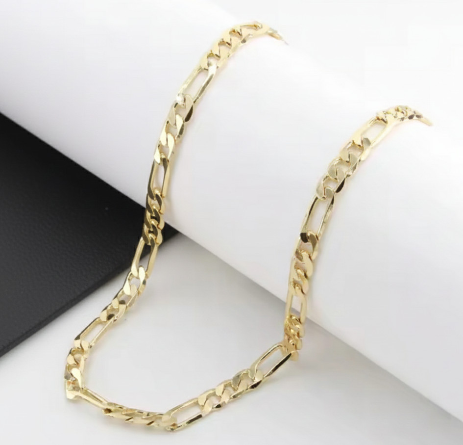 14k Gold Filled Figaro Chain Necklace 3-8mm 18-24” Men Women