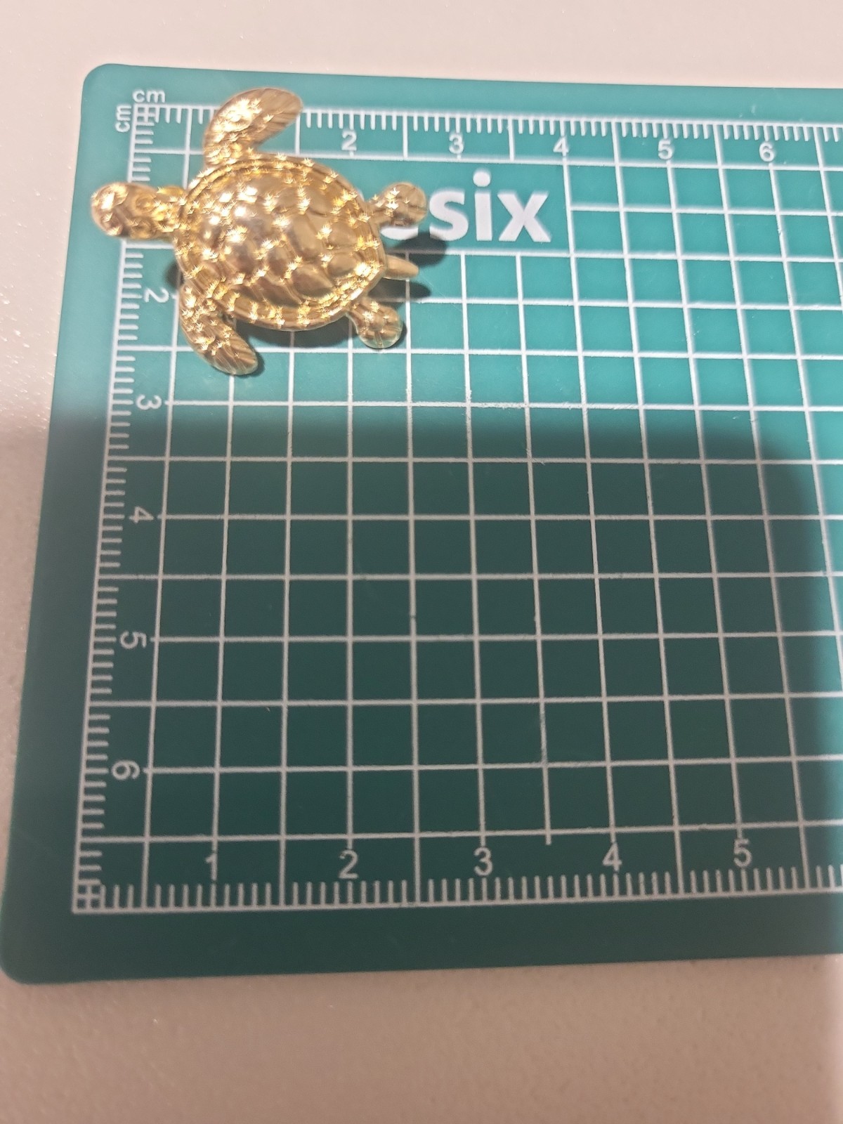 Gold Tone Turtle Stud Earrings 2.5cm