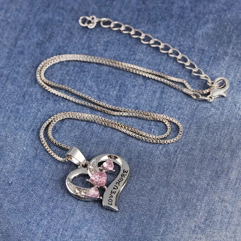 Special Elegant Heart Shape Pendant Necklace All Occasions Casual Jewelry Gift