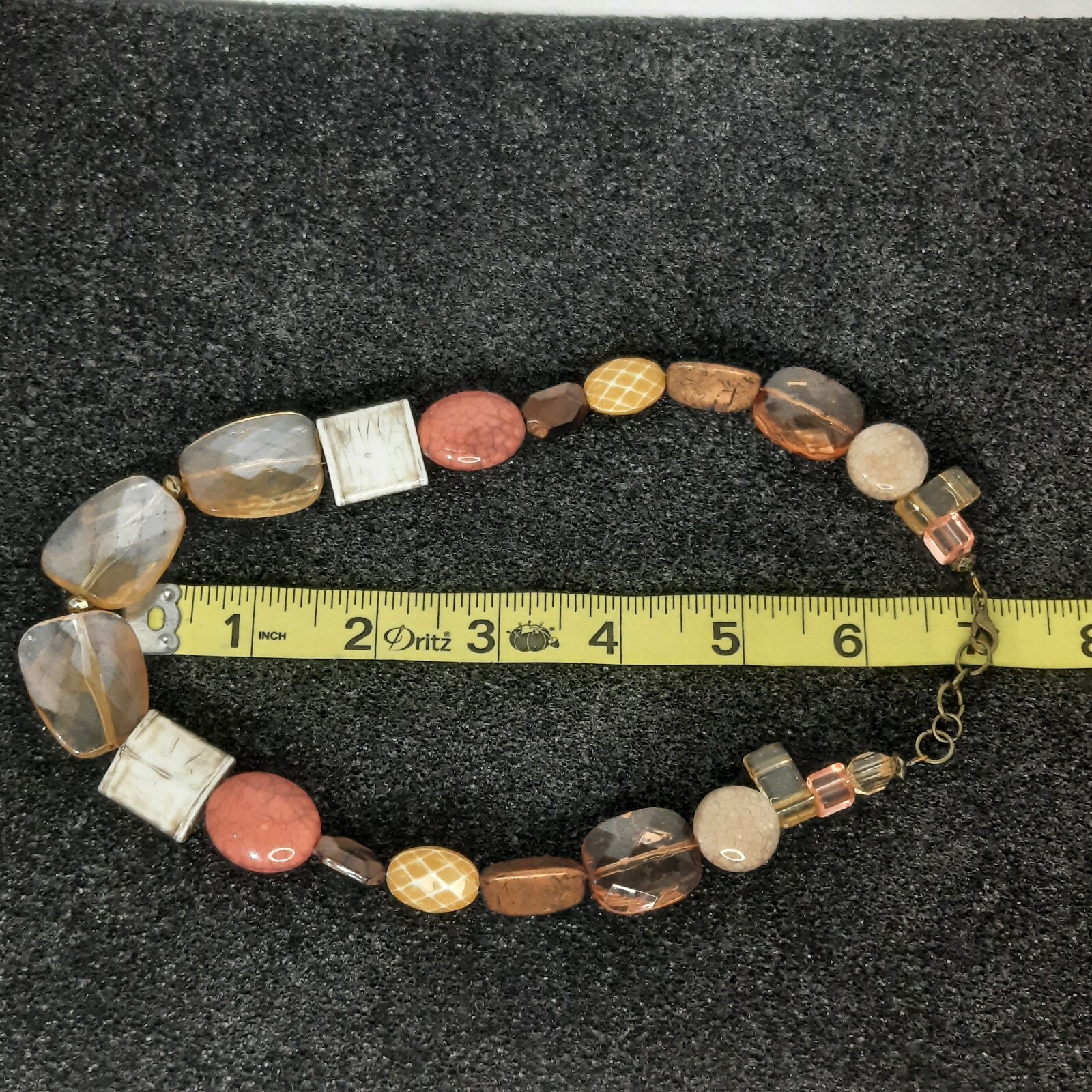 multi colored acrylic necklace lot