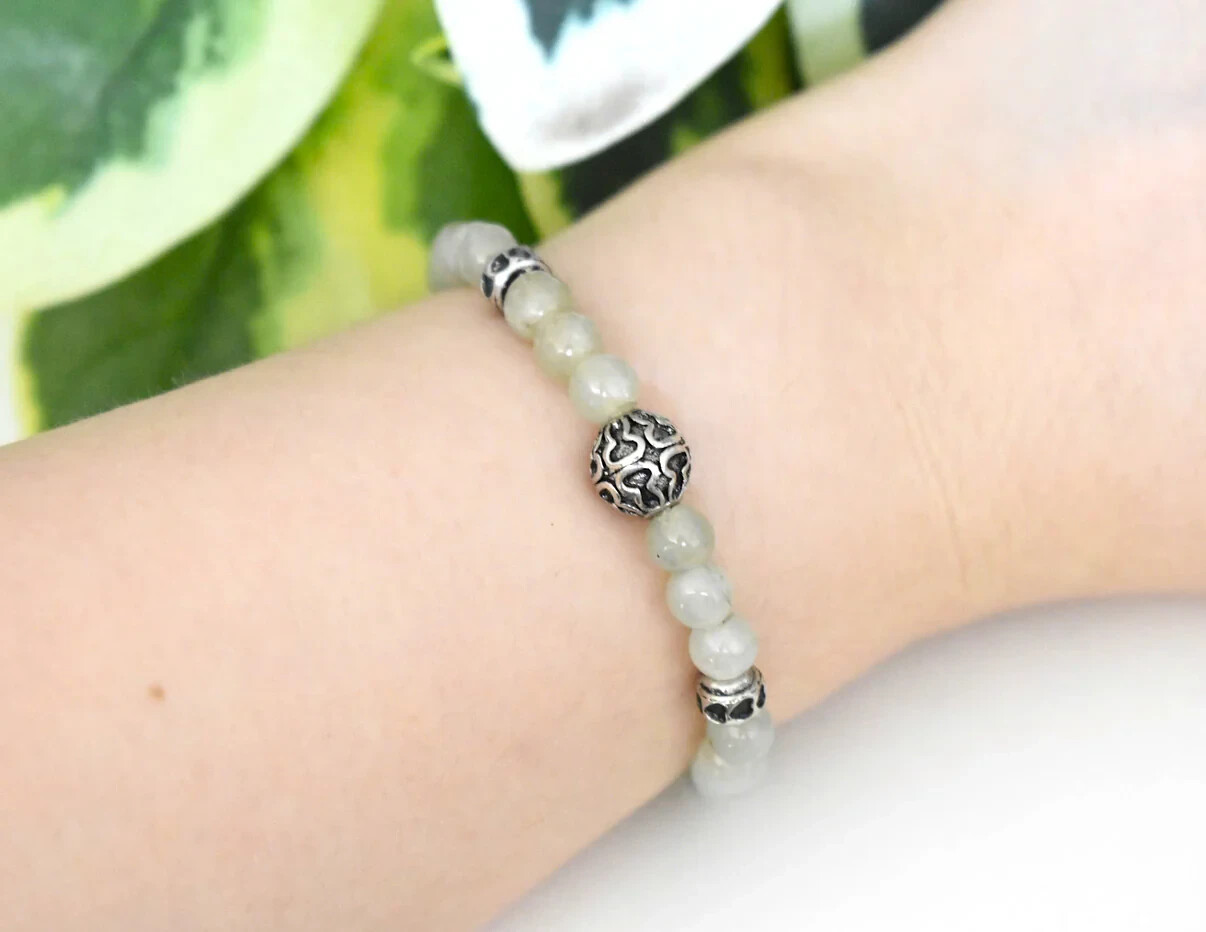 Set Of 2 Metal Beads Silver Color Jewelry Beads Jewelry Making Bracelet Necklace