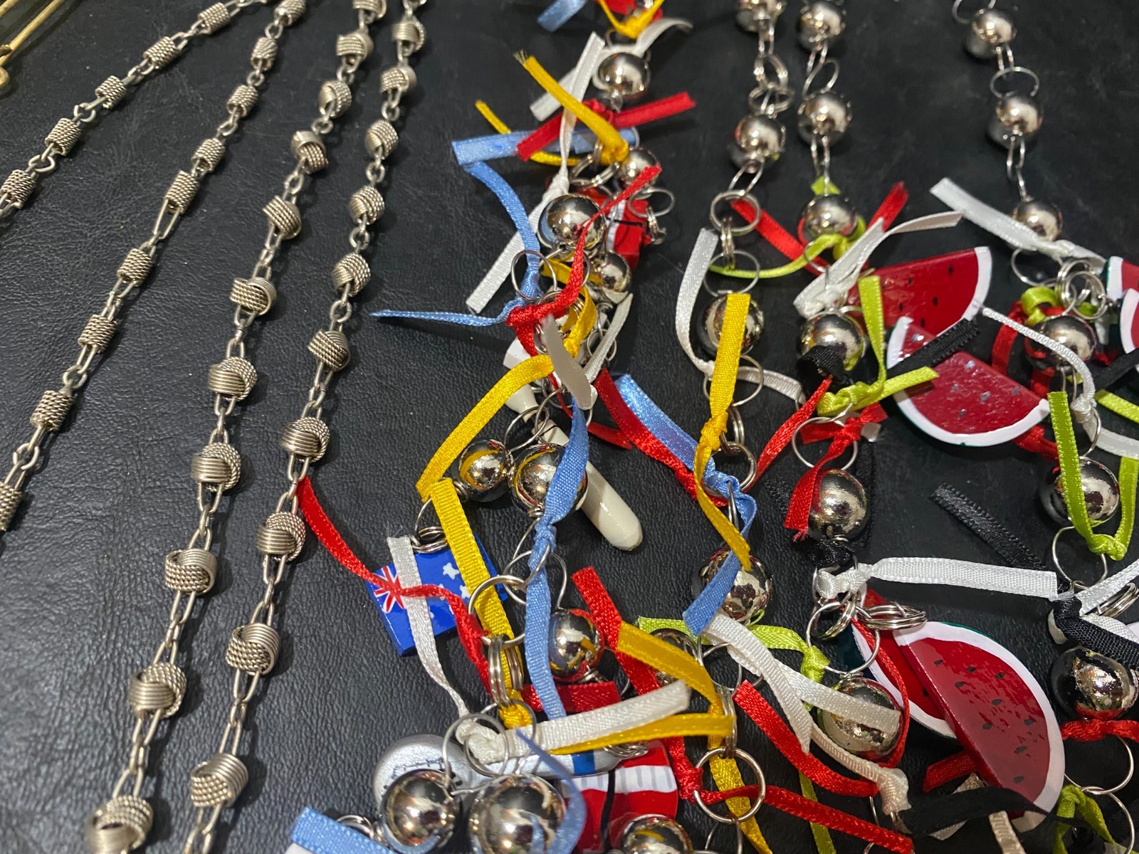 festive Necklace lot 30+ necklaces pendant chain charm many handmade holiday +