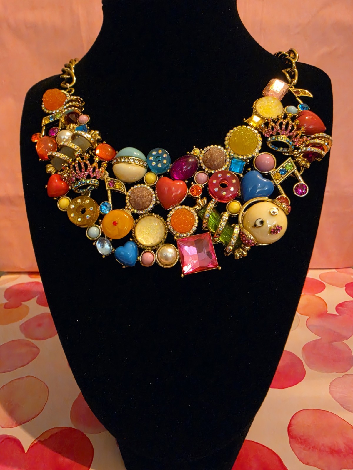 Betsey Johnson preowned Necklace with defects. Trolls Collection