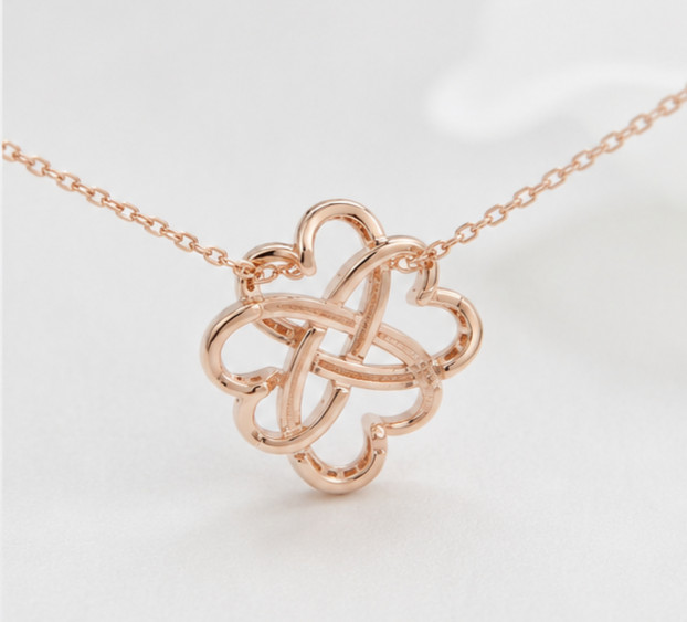 2.20Ct Round Cut Simulated Diamond Custom Heart Pendant 14K Yellow Gold Plated