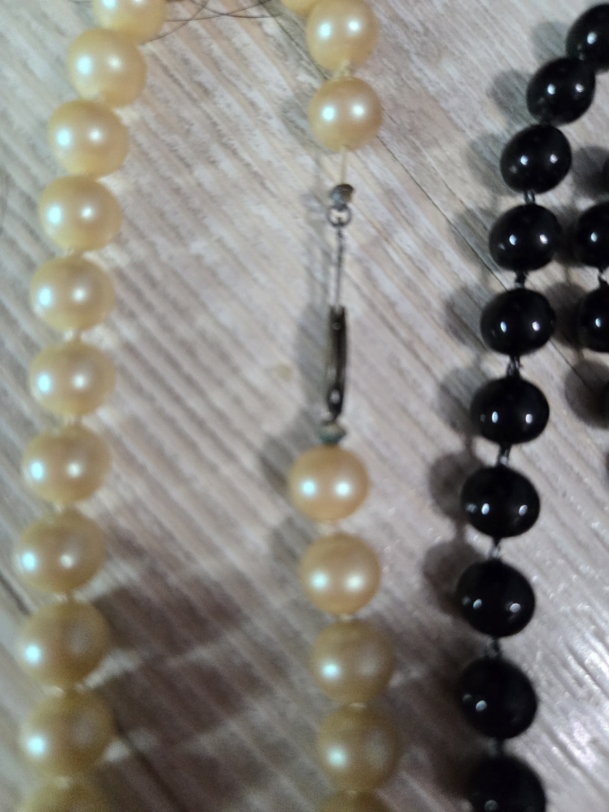 Assorted Plastic Beaded Necklaces Lot Of 6