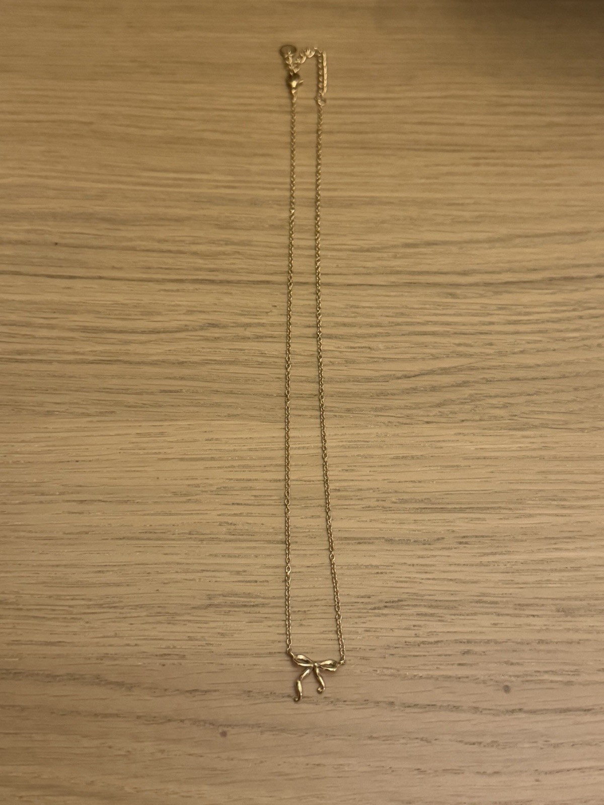 Sa Nguyen x Evry Jewels Gold Tone Bow Necklace Waterproof