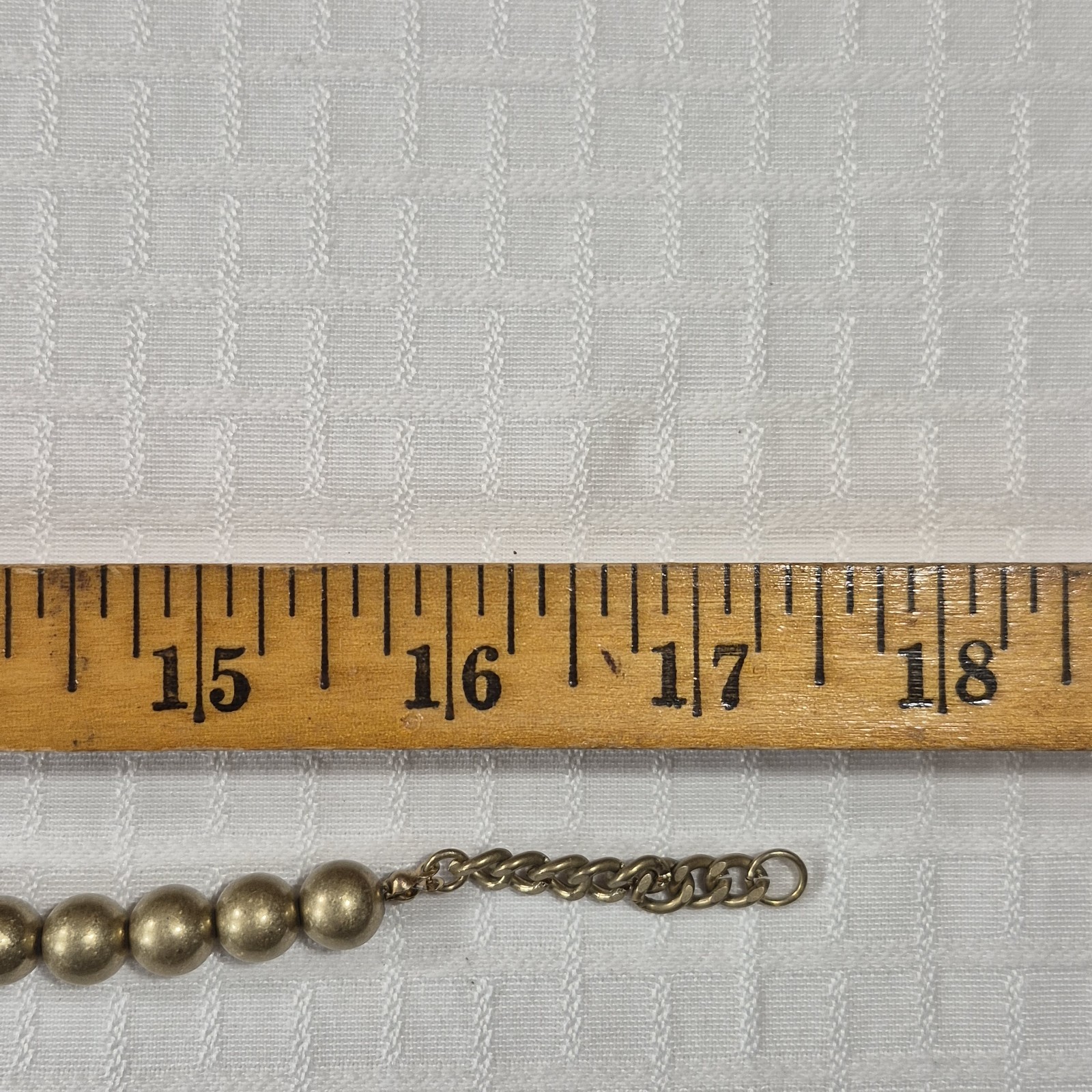 vintage ornate rhinestone and acrylic linked antiqued brass tone necklace