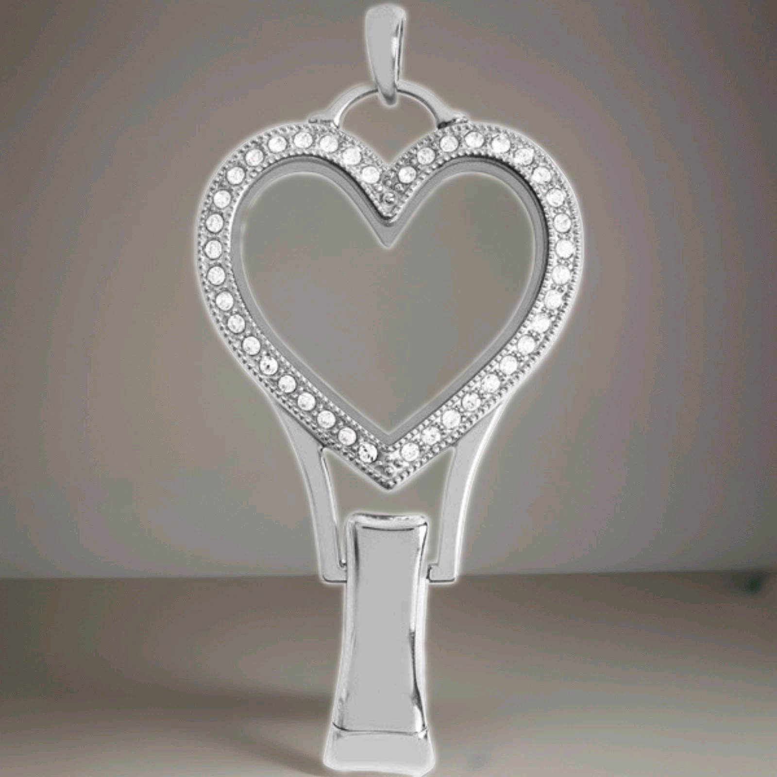 Origami Owl Reversible Heart Living Locket Lanyard LK1113 NIB Retired-Rare