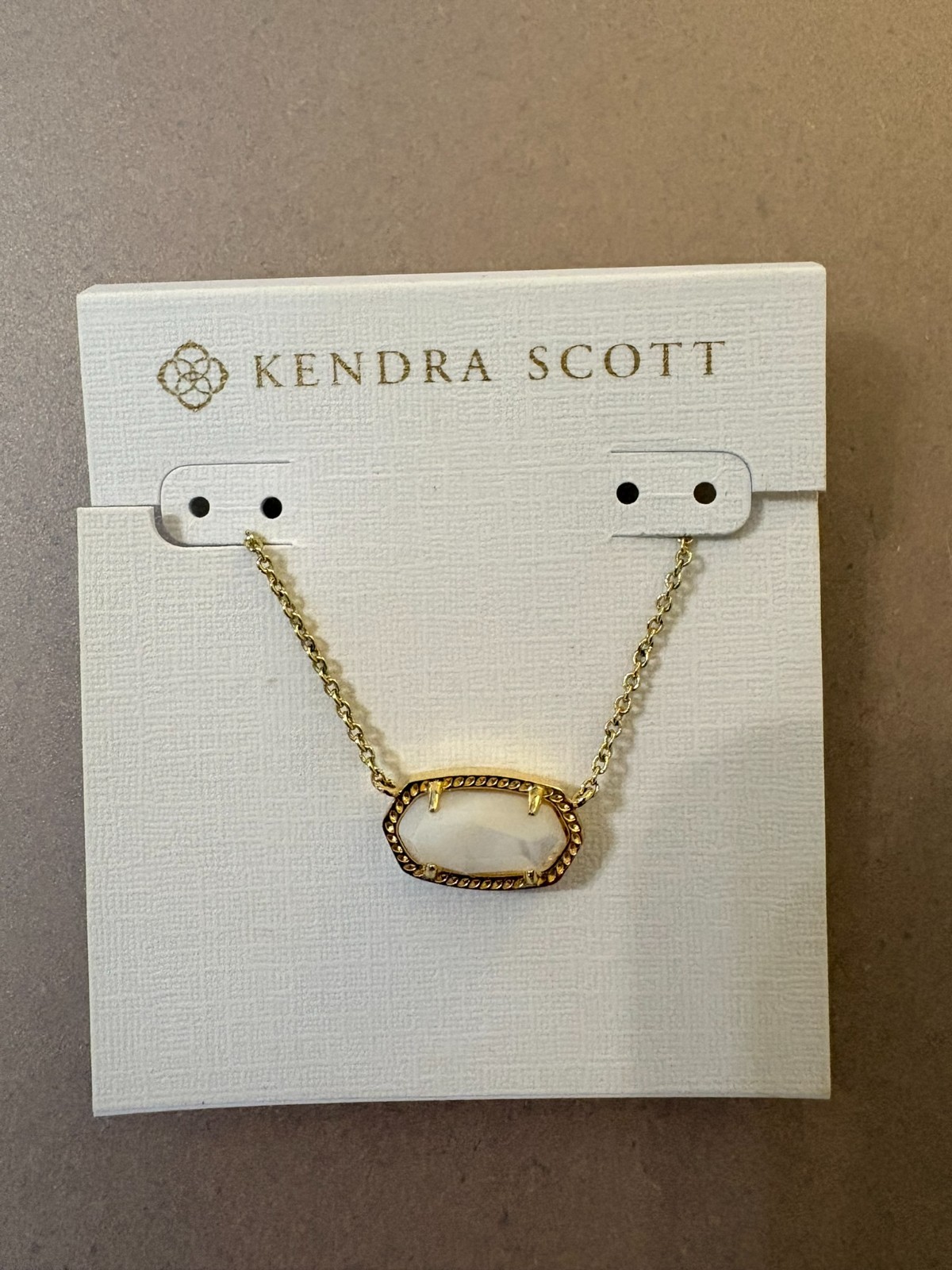 Kendra Scott Elisa Necklace Gold Ivory Mother of Pearl